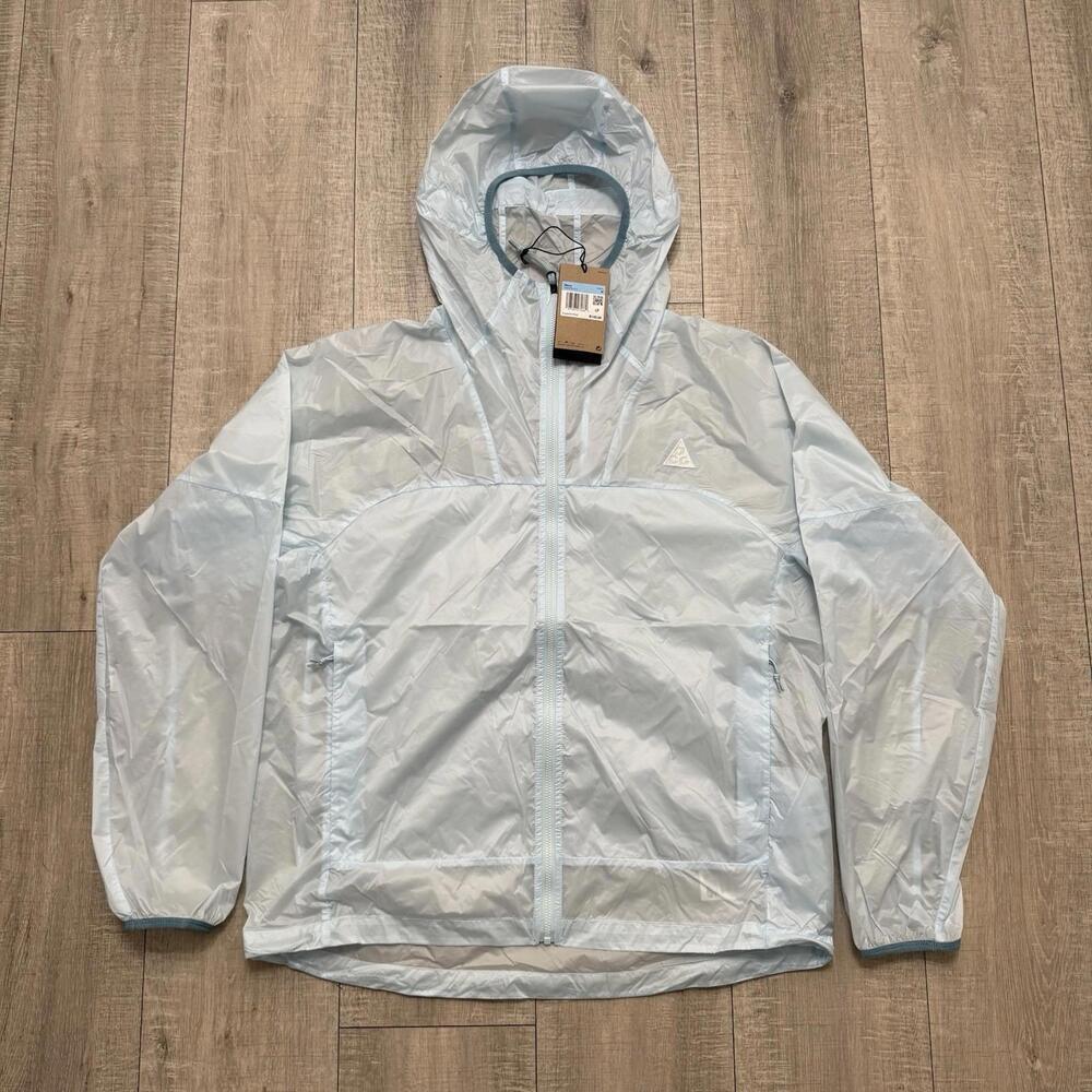 Nike ACG Cinder Core Running Jacket Blue Windproof Nylon DB0978-474 Size Medium